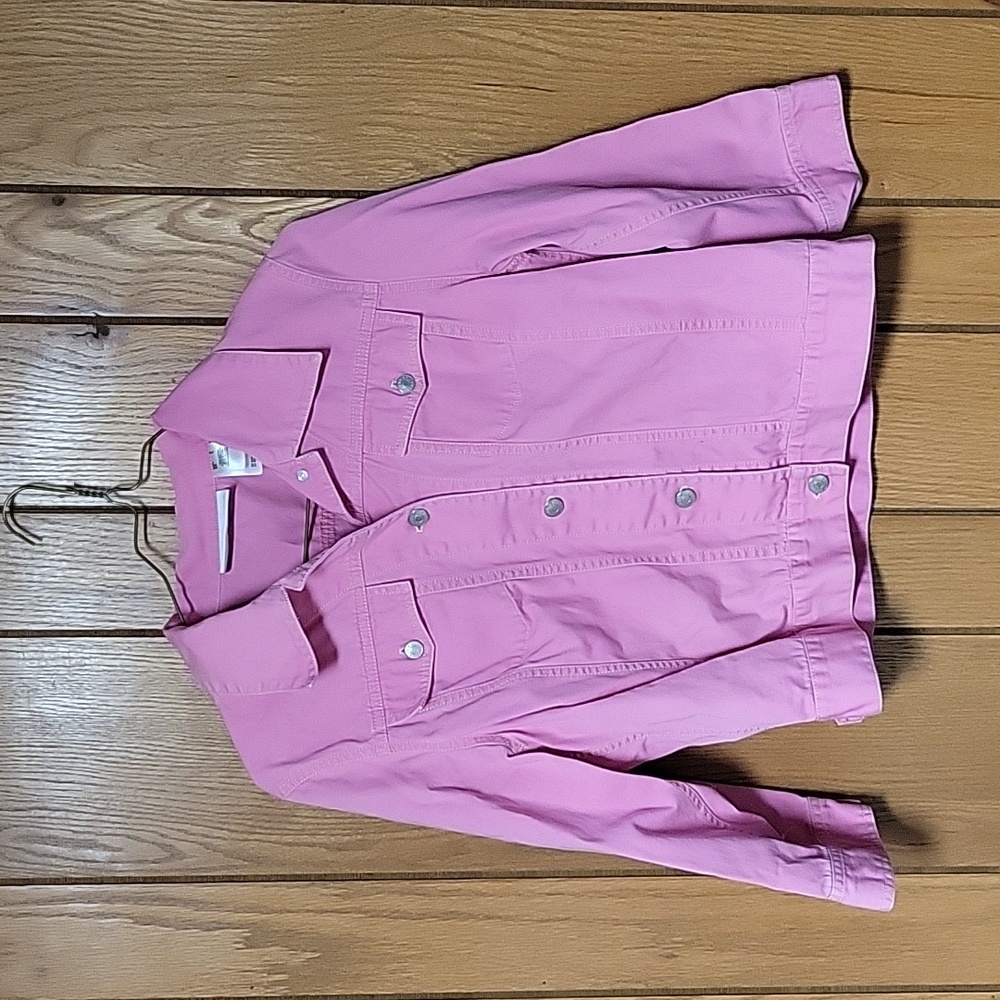 Pink Denim-style Jacket Size L